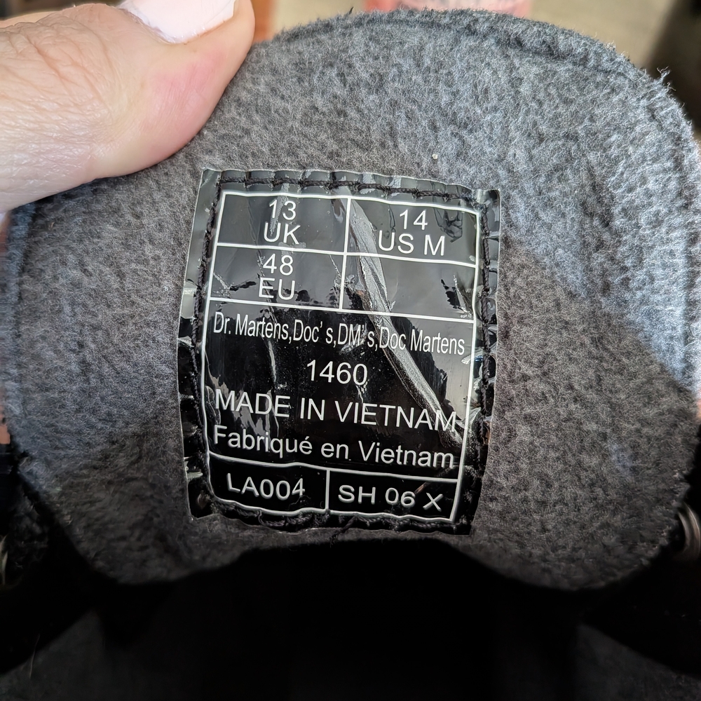 Black Lace-Up Boots with Yellow Stitching - Picture 4 of 6